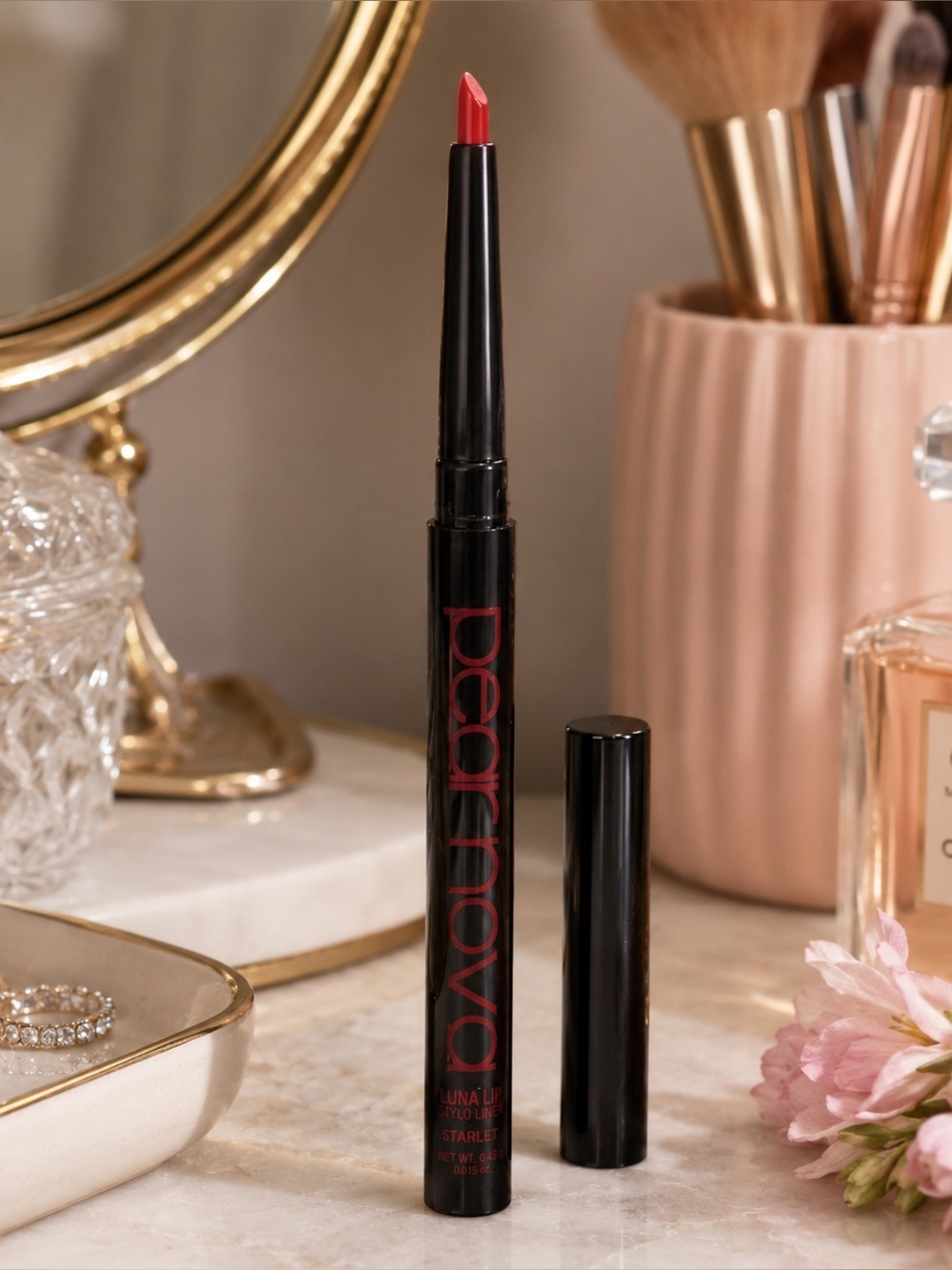 Pear Nova Luna Lip Stylo Liner Starlet Red Lip Pencil New Sealed